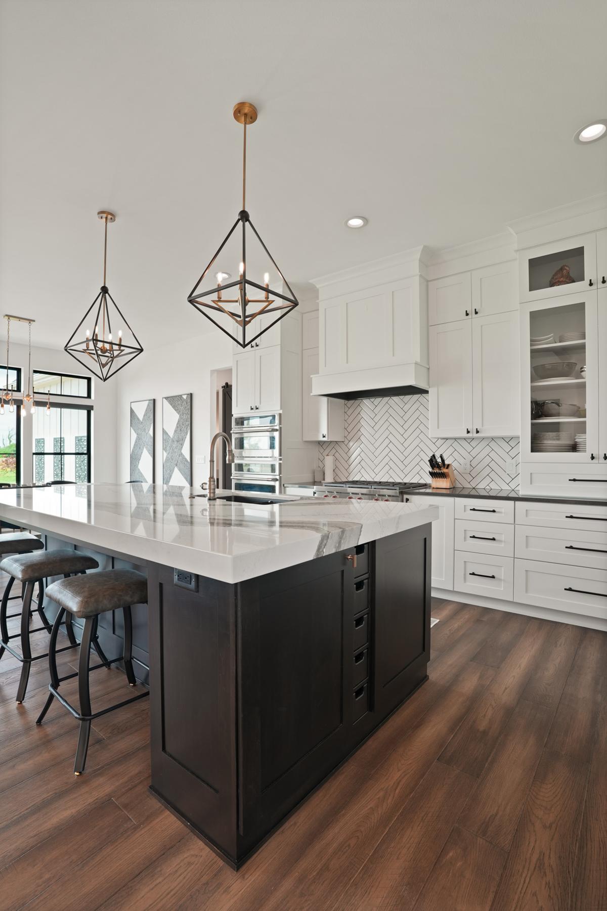 White custom kitchen cabinetry