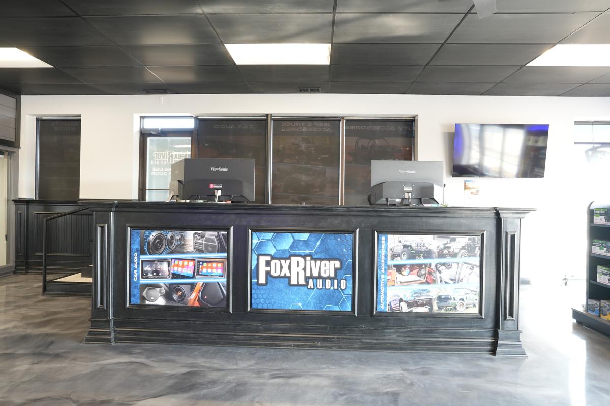 Fox River Audio showroom counter