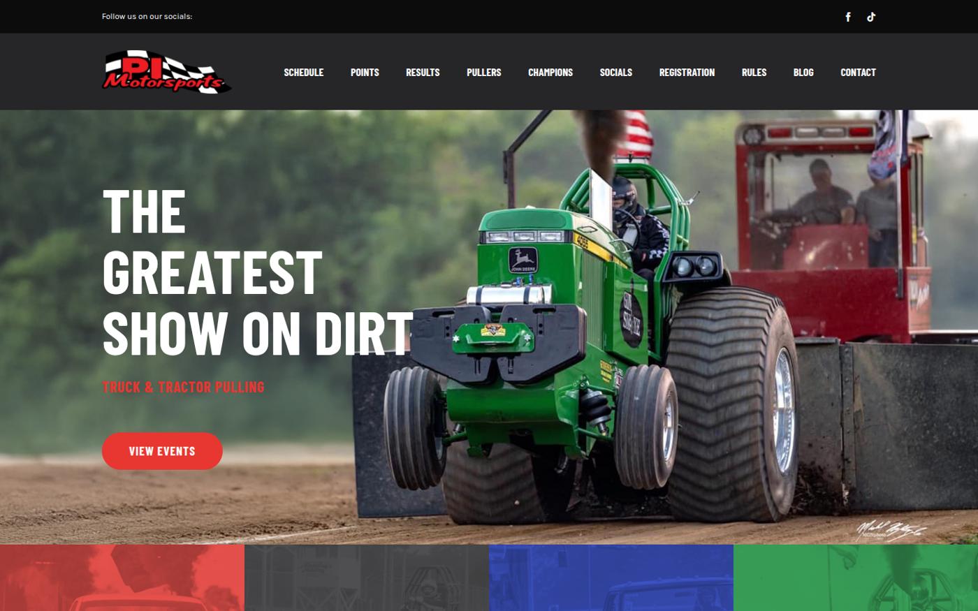 The live PI Motorsports website