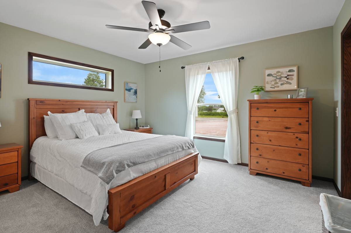 Stonehaven model home bedroom