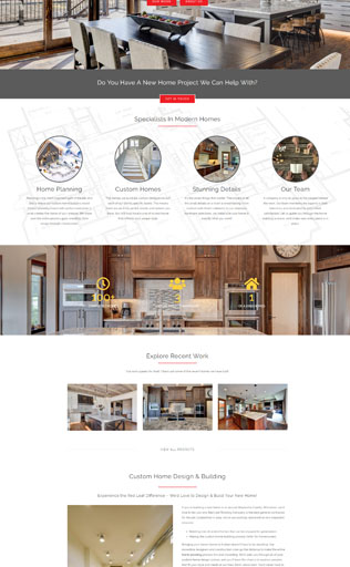 Home Builders Web Page Design